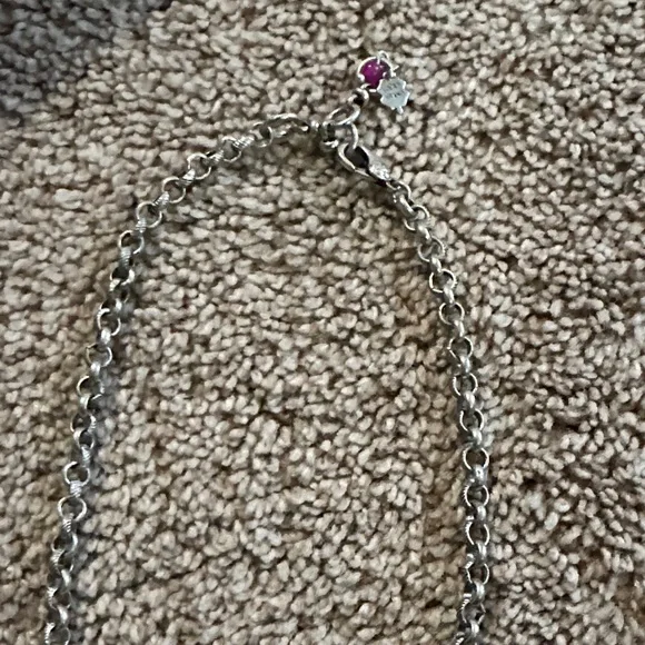 Lucky Brand Floral Charm Necklace with Blue and Yellow Accents - Picture 8 of 9